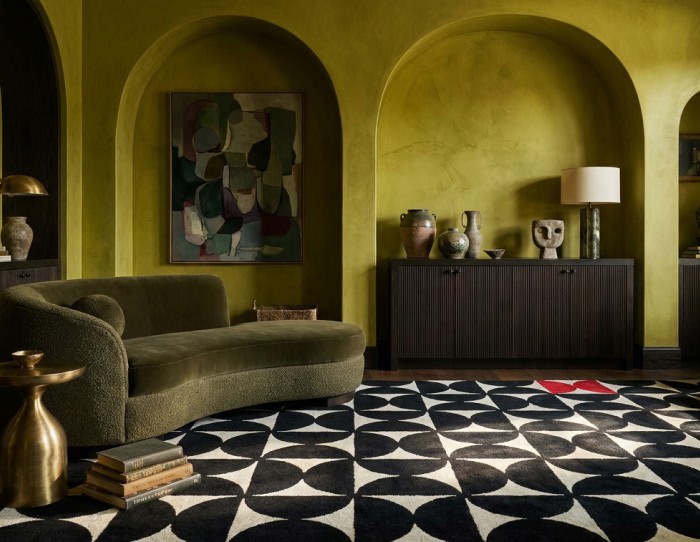 Ebony White Rug